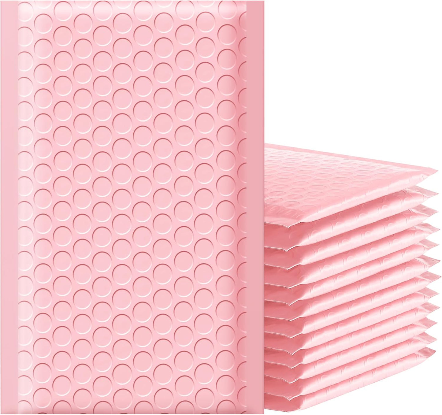 4x8 Pink Poly Mailer Bubble Mailer (12 pcs)