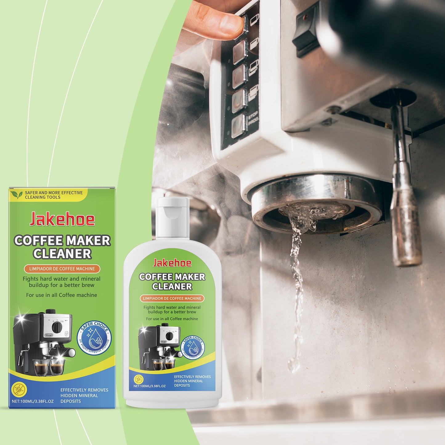 Jakehoe Coffee Machine Cleaner Removes Coffee Deposits Coffee Oil Stains Clean And Maintain Equipment
