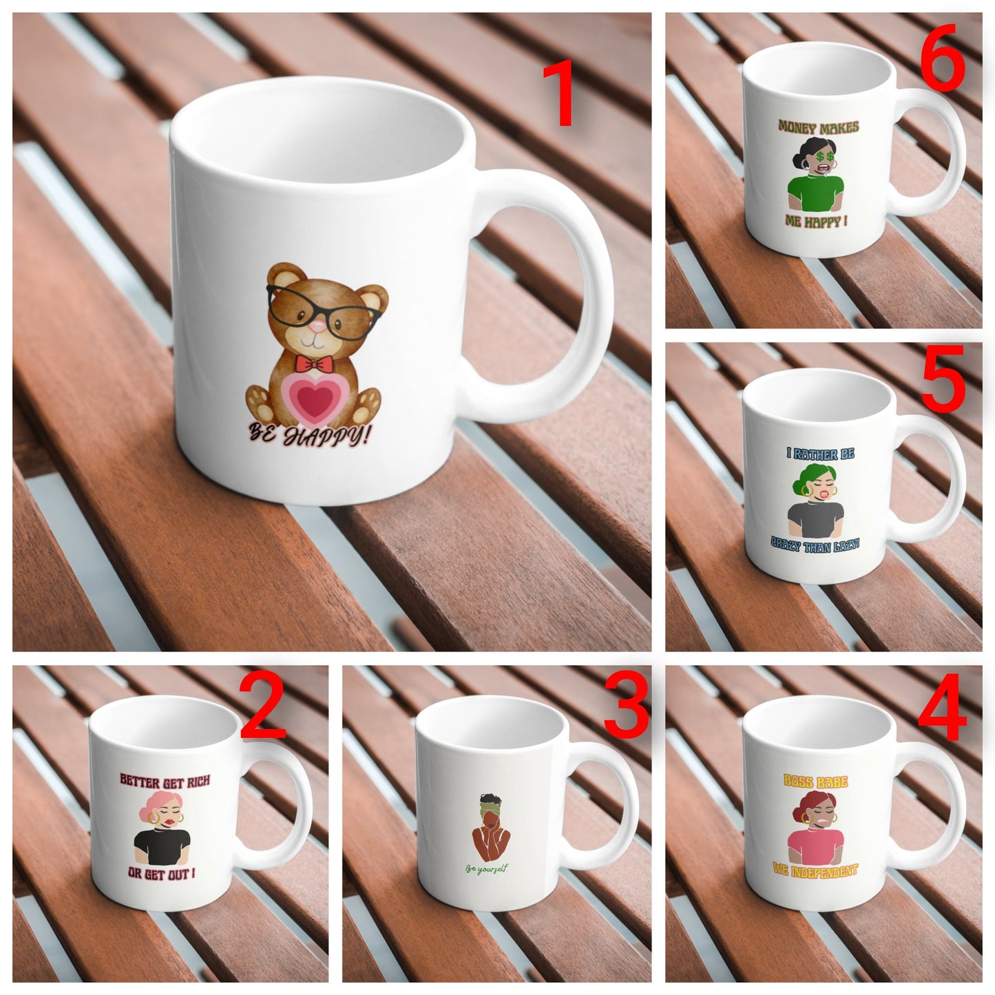 Unique Womens Merch Coffee Cup / Tea Cup |~ MTL Designs